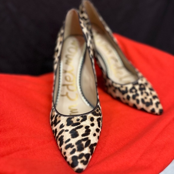 Sam Edelman Leopard Print Heels size 8.5 women’s - Picture 2 of 7